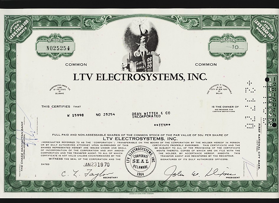 LTV ELECTROSYSTEMS ( Raytheon L 3 Communications  